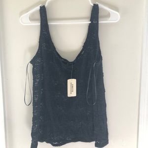 Black lace tank